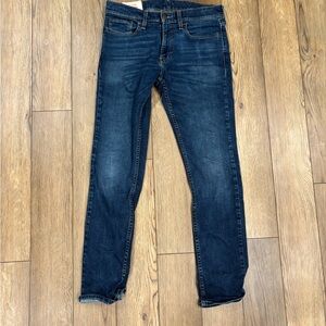 Hollister Blue Skinny Jeans with Rich Indigo Hue